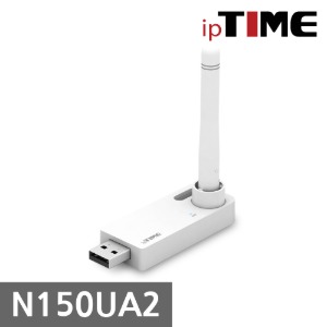 ipTIME N150UA2 데스크탑 무선랜카드 USB 와이파이 수신기