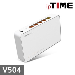 IPTIME V504 공유기 유선 인터넷 4포트