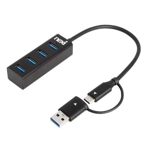넥시 USB3.1 C타입 USB3.0 4포트 허브 무전원 NX-U3130-4PH (NX1275)