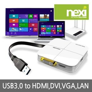 NEXI USB to DVI + HDMI + D-SUB(RGB)  NX309