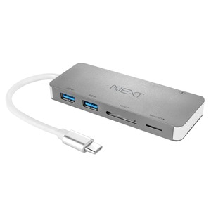 NEXT-9715TC-PD USB 멀티포트 허브 C타입 USB3.0 SD Micro SD PD 카드리더기