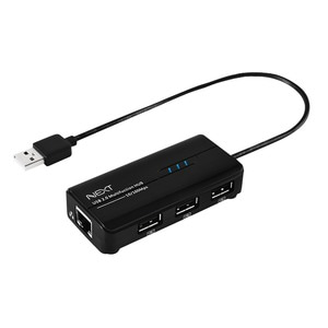 NEXT-UH103LAN USB2.0 3포트 허브 + 유선랜카드