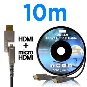 NEXT-3010HAOC-M Micro HDMI2.0 AOC 하이브리드 광케이블 10M