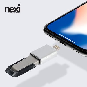 넥시 NX-OTG08P 아이폰 OTG 젠더 라이트닝 8핀 (NX1017)