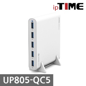 ipTIME 퀵차지 3.0 5포트 USB 초고속 멀티 충전기 UP805-QC5