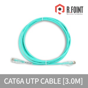 R.FOINT  CAT.6A 슬림타입 UTP CABLE 3M RF-CAT6A03-SD28