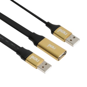넥시 USB2.0 AM-AF 리피터 플랫 연장 케이블 15M NX-U20MF-EX15F (NX1160)