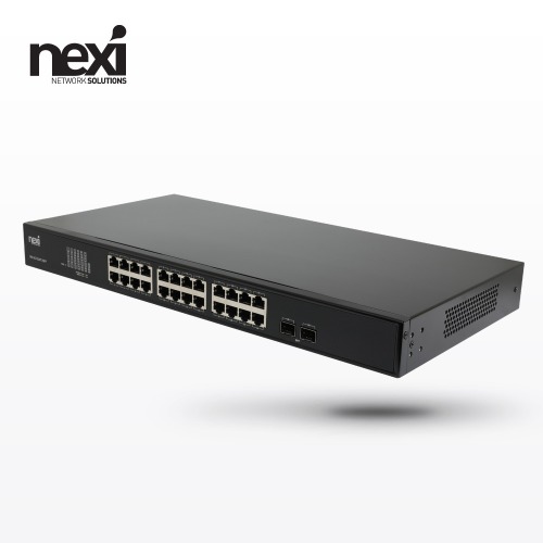 NEXI 스위치 허브 24포트 2SFP NX-SG1024T NX1308