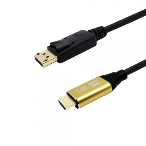 DP 1.2V TO HDMI 2.0 골드메탈 케이블 1M 모니터 연결선 (IN-UHDDPH01)