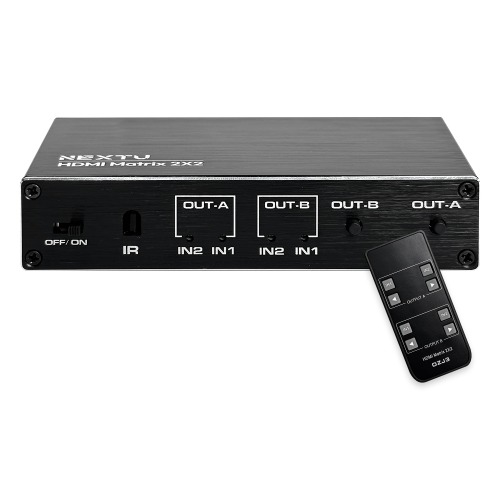 NEXT-2202HDM 2x2 HDMI 매트릭스 스위치 리모콘 선택기 분배기